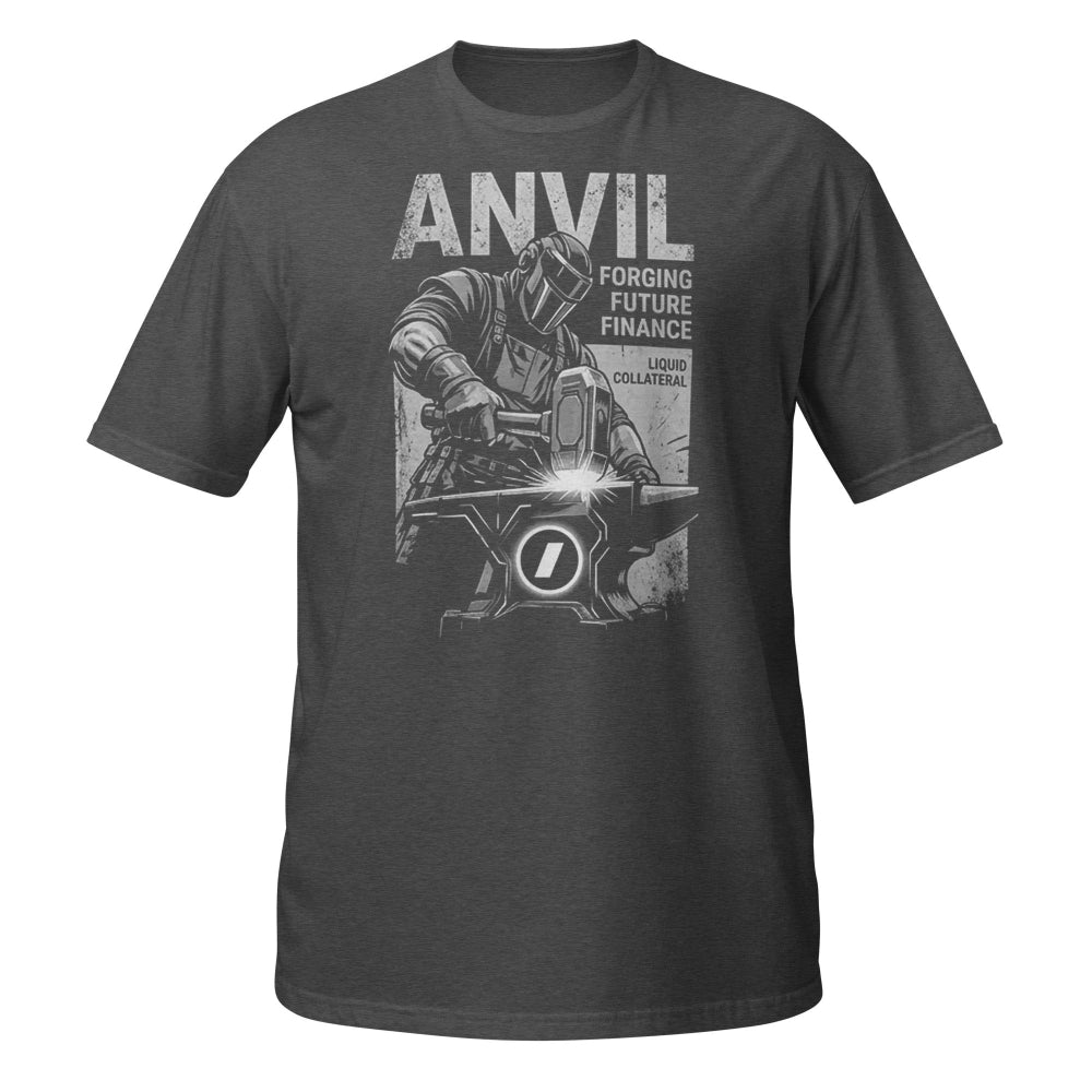 A dark heather anvil forge t shirt by amp swagg
