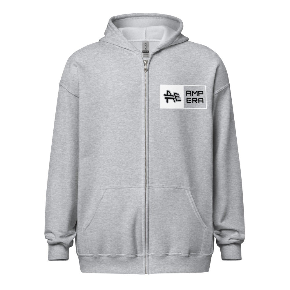 an amp swagg ampera zip hoodie in grey