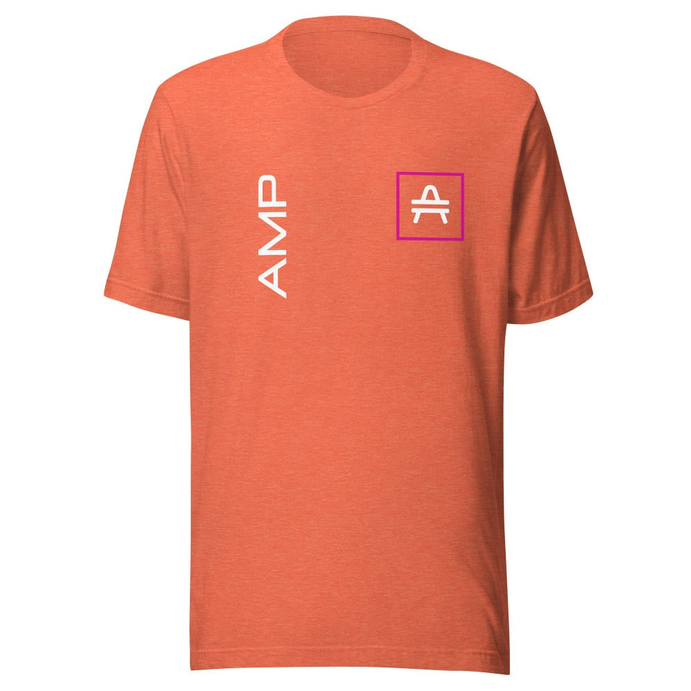 an amp swagg vertices t-shirt in heather orange