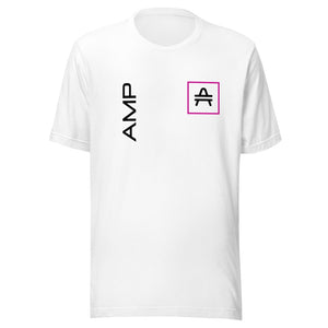 an amp swagg vertices t-shirt in white