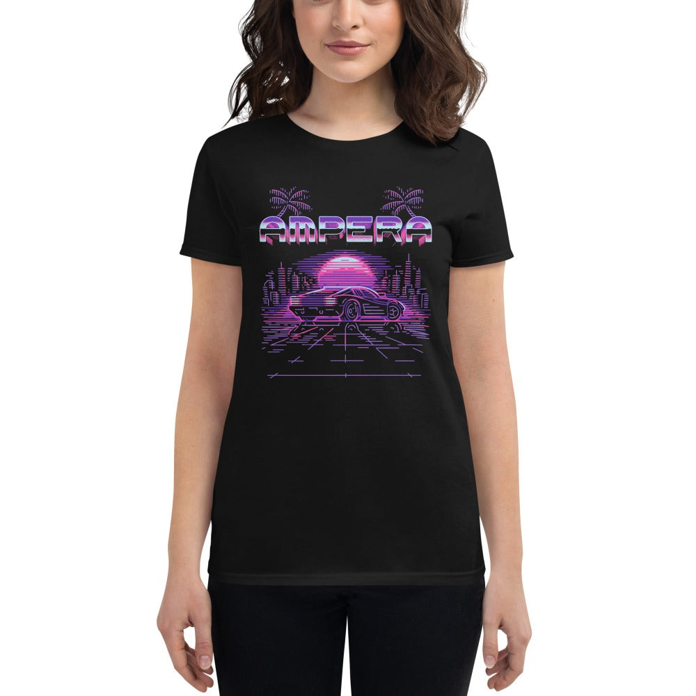 amp swagg ampera throwback women's t-shirt in black