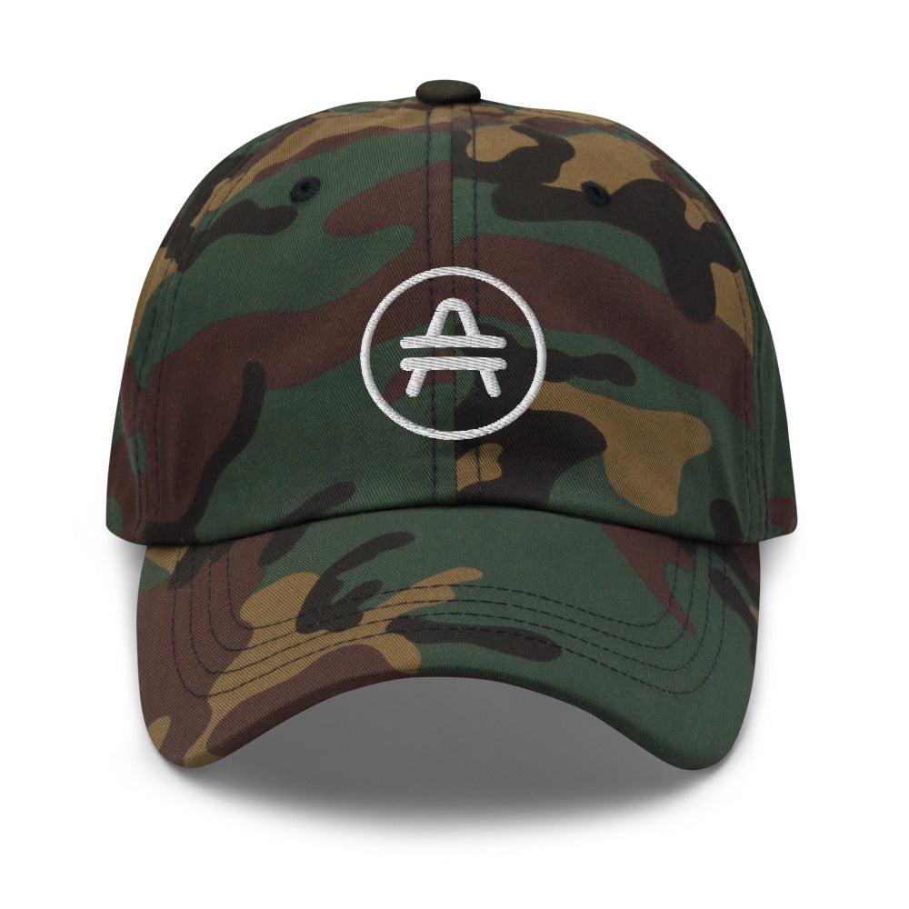 A camo AMP Token AMP Swagg alt-logo cap