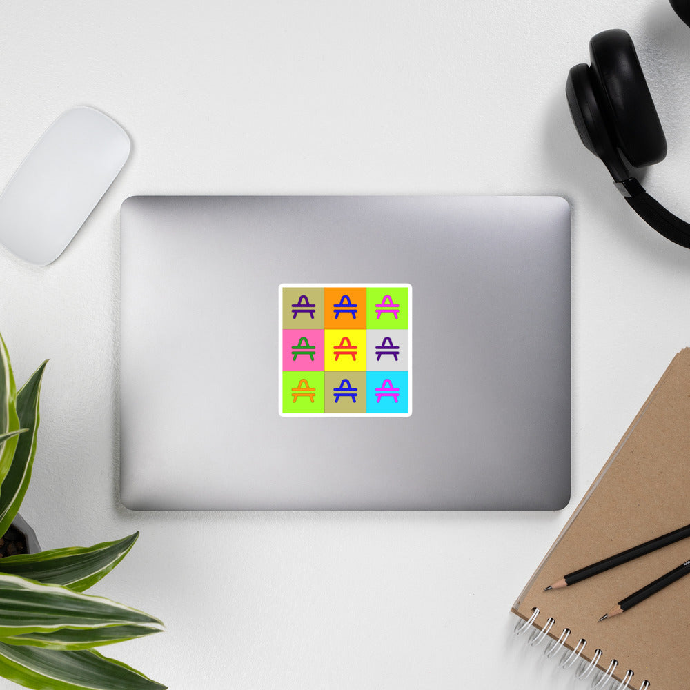 a 4 x 4 AMP Swagg Pop Art Sticker