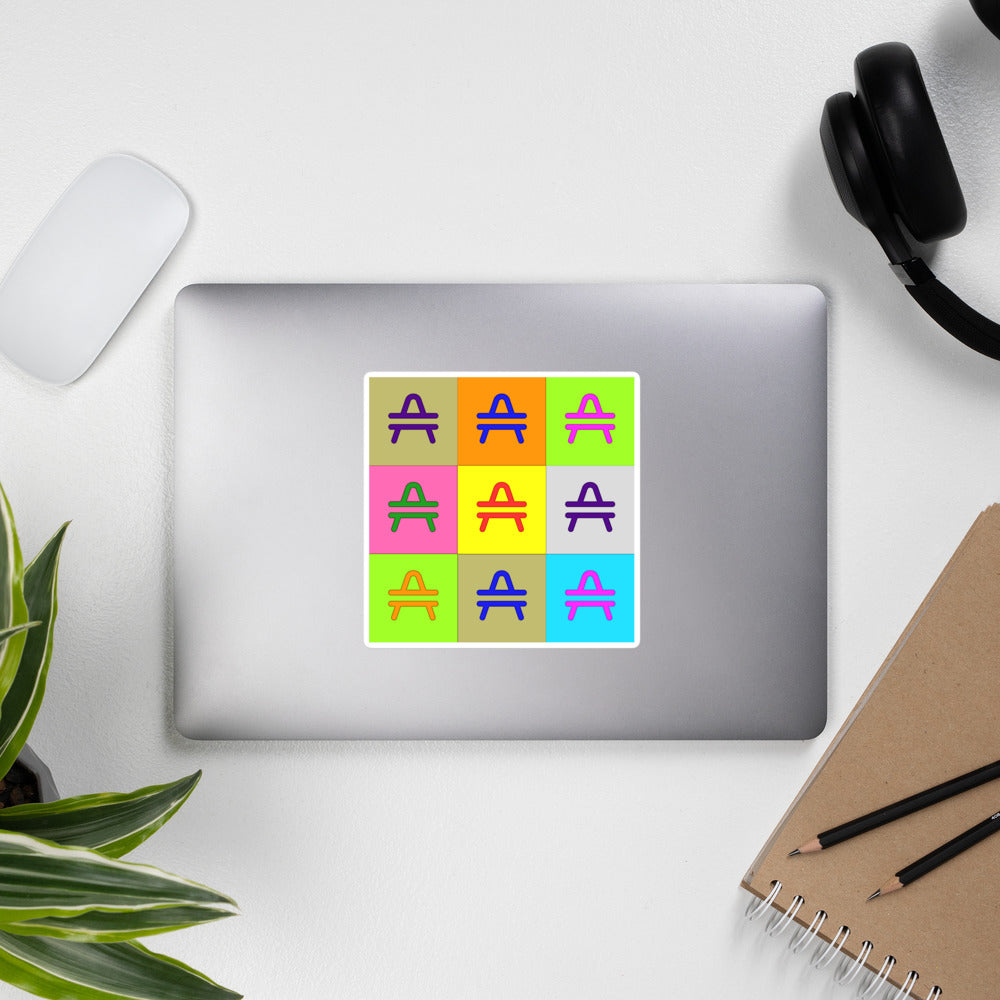 a 5.5 x 5.5 AMP Swagg Pop Art Sticker