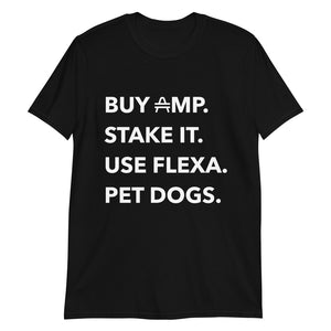 an AMP Swagg Pet Dogs T-shirt in Black