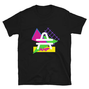 an AMP Swagg Retro Geo T-Shirt in Black