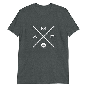 an AMP swagg AMP-X t-shirt in Dark Heather