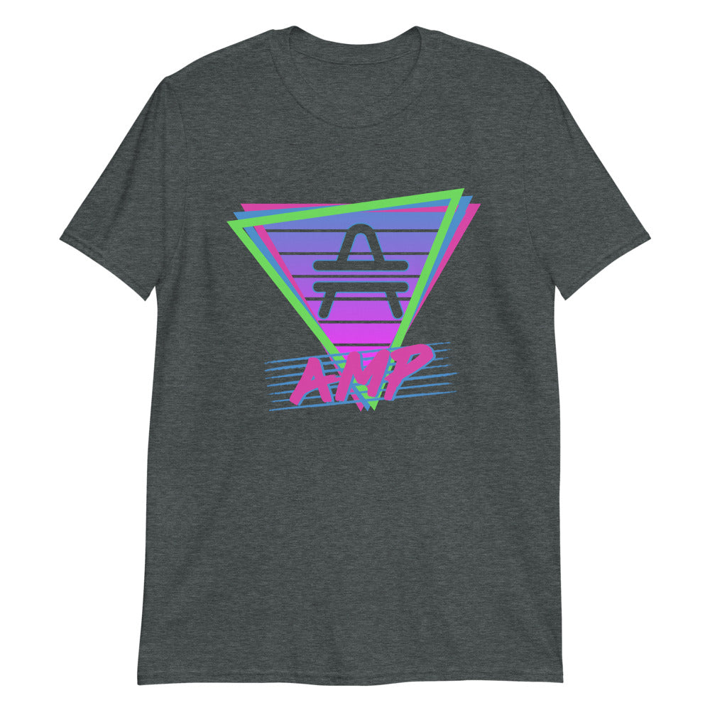 an AMP Swagg Retro Vice Nights T-shirt in Dark Heather