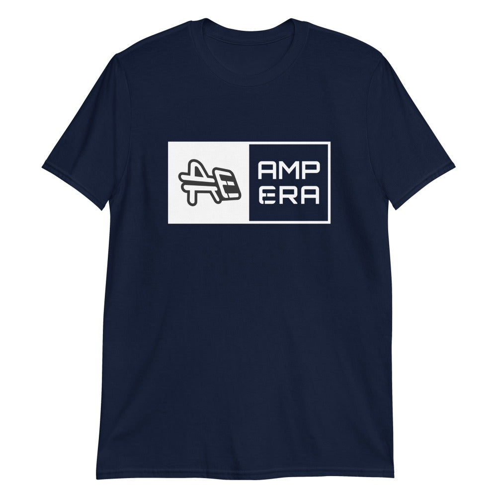 a navy AMP Swagg AMPERA T-shirt