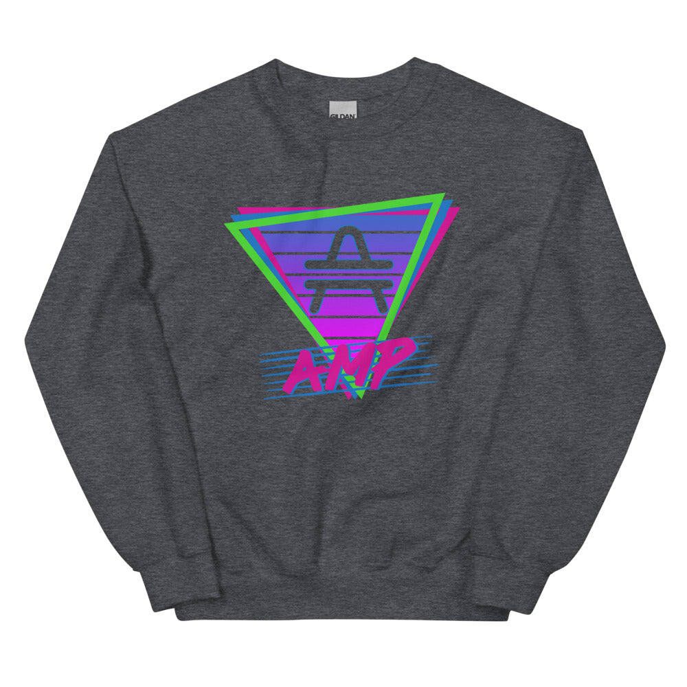 an AMP Swagg Retro Vice Nights Sweatshirt in Dark heather