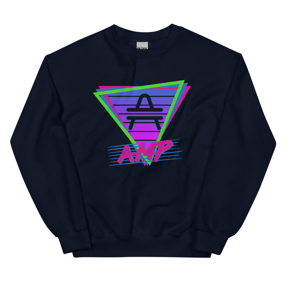 an AMP Swagg Retro Vice Nights Sweatshirt in Navy