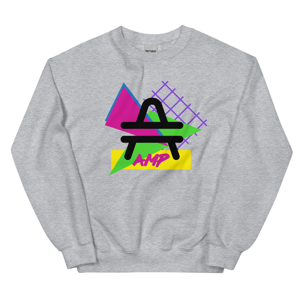 an AMP Swagg Retro Geo Sweatshirt in Grey