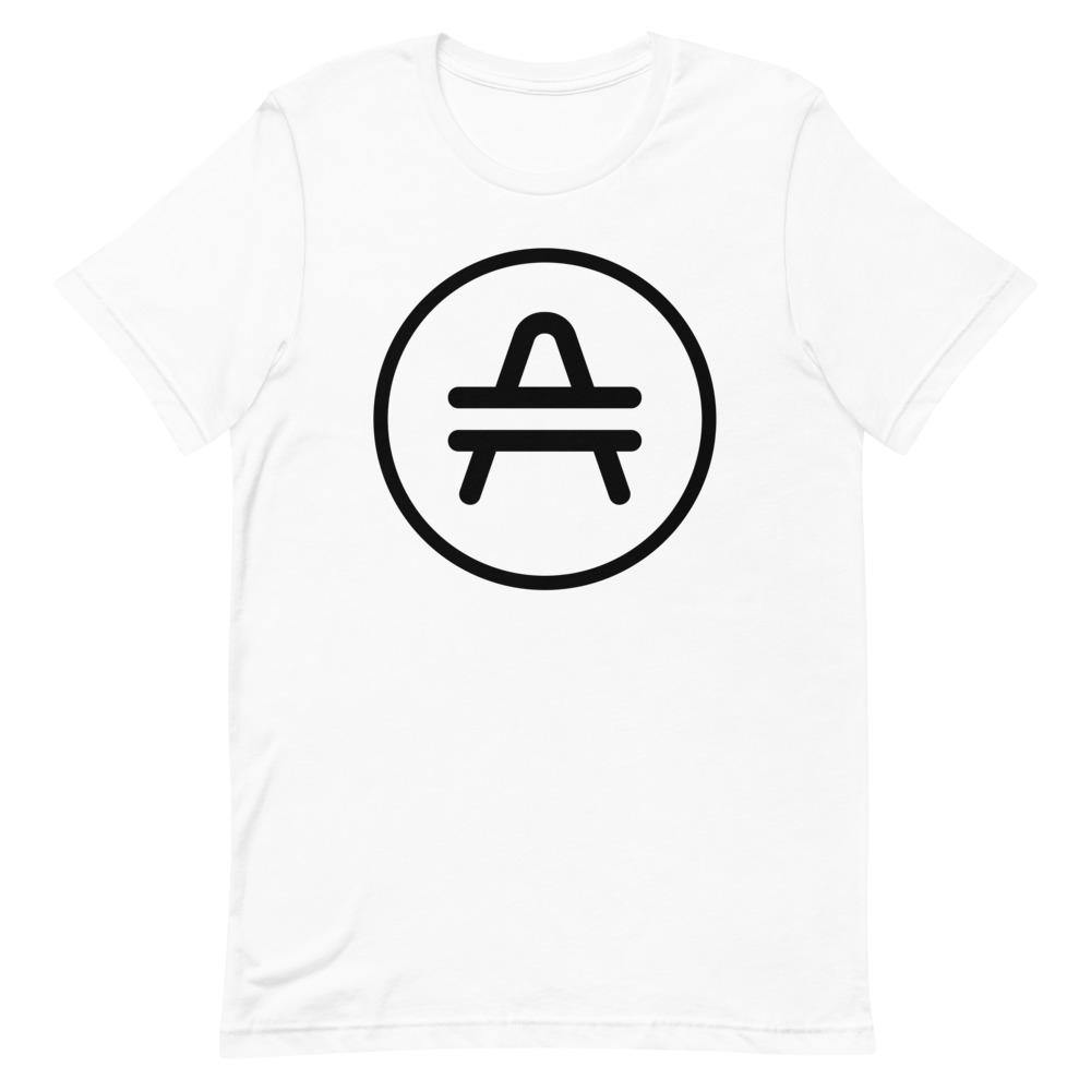 An AMP Token AMP Swagg Stenciled Alt Logo Shirt in White