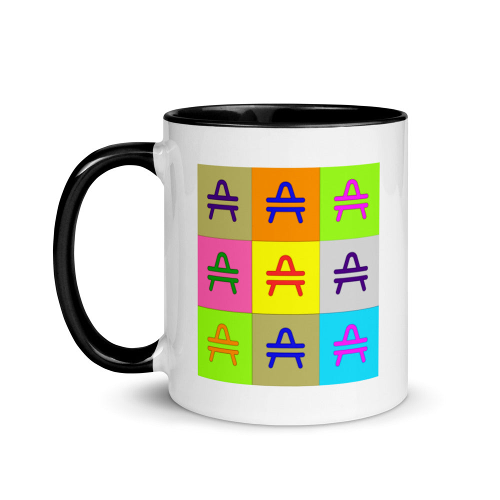 an AMP Swagg pop art mug in black