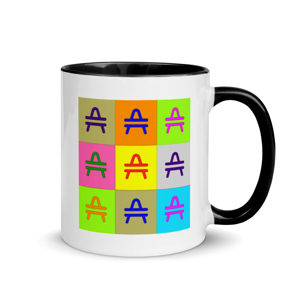 an AMP Swagg pop art mug in black