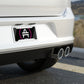 AMP Token Stenciled License Plate Cover
