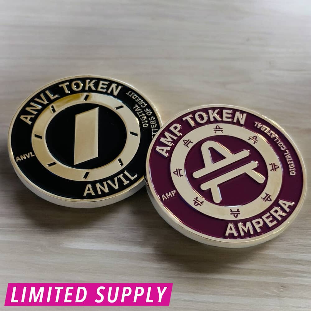 AMP + ANVL Token Minted Coin (Grade B)