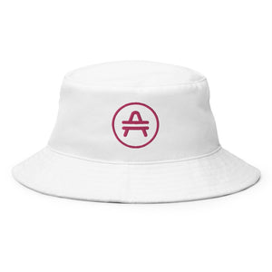 amp swagg bucket hat in white