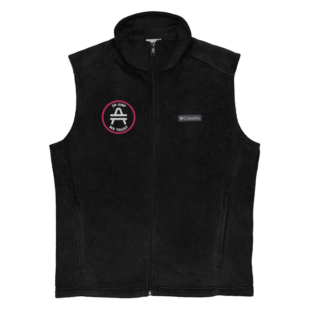 AMP Stenciled Logo Columbia Fleece Vest