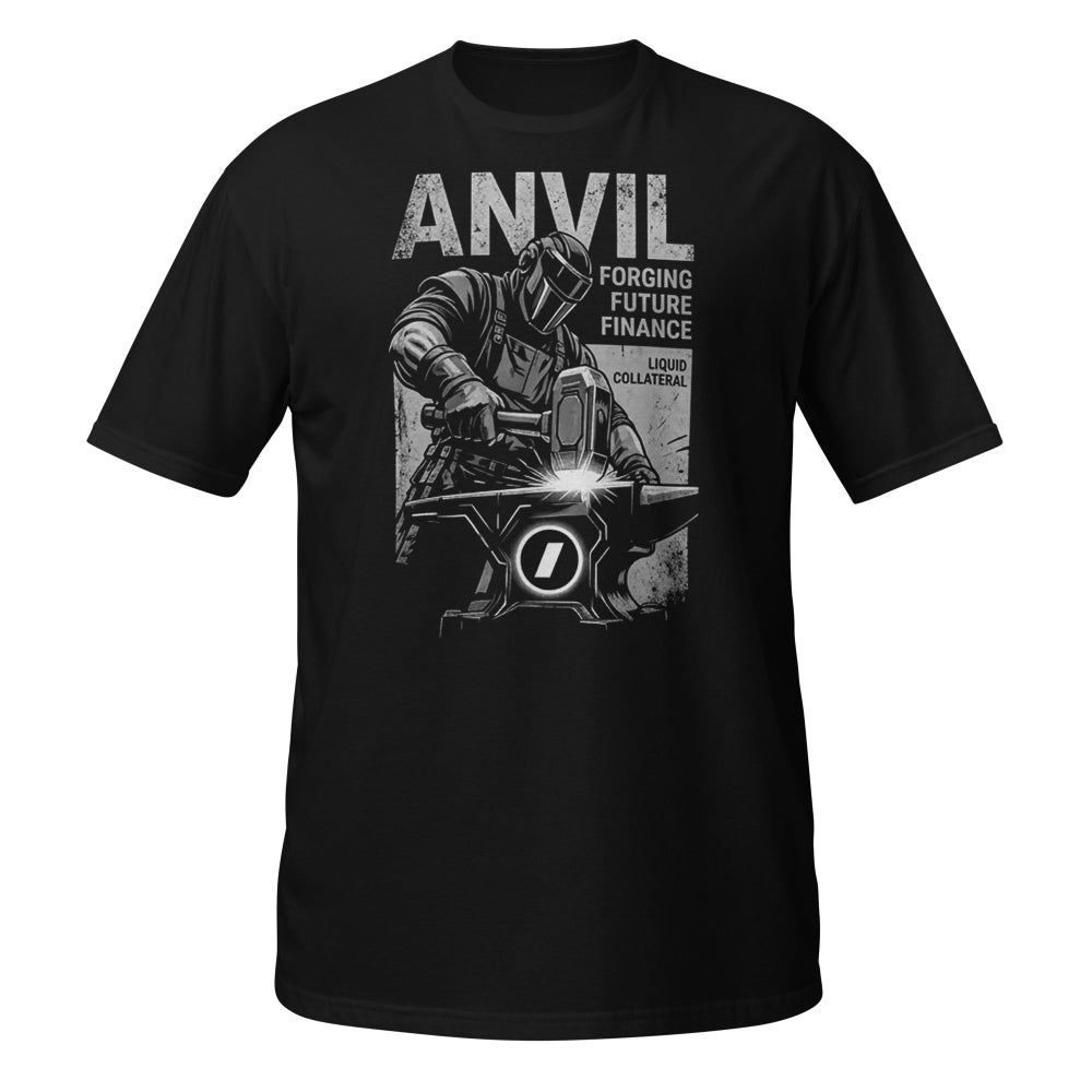 A black anvil forge t shirt by amp swagg