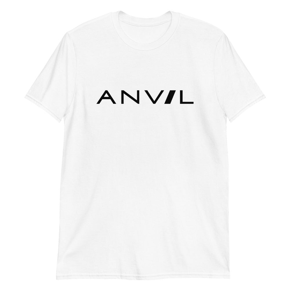 an amp swagg anvil t-shirt in white
