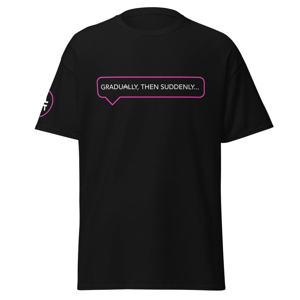 an AMP swagg gradually t-shirt in black