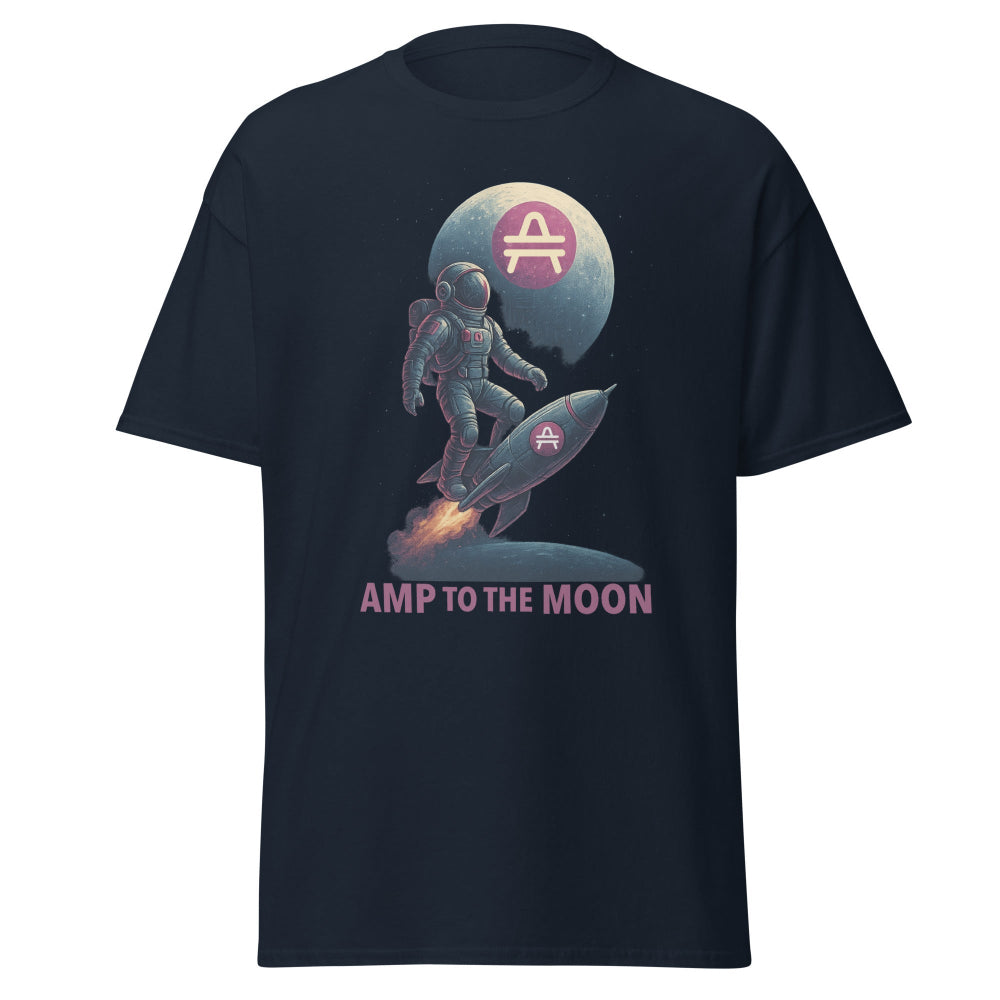 AMP Swagg Amp to the moon t-shirt in navy