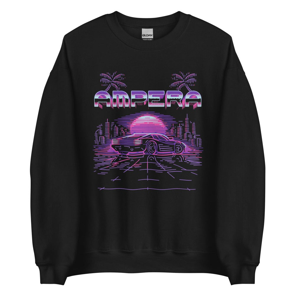 amp swagg ampera throwback sweatshirt in black