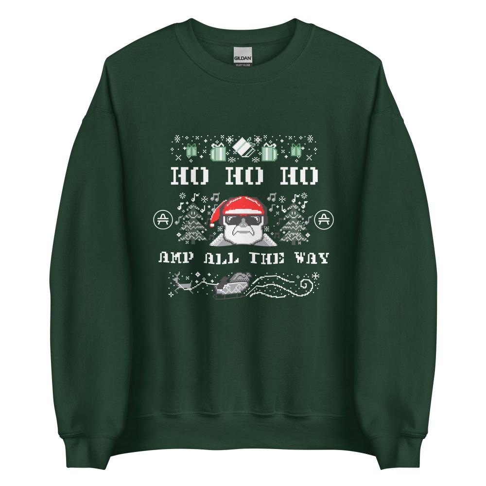 amp sweagg uglier x mas sweatshirt in green