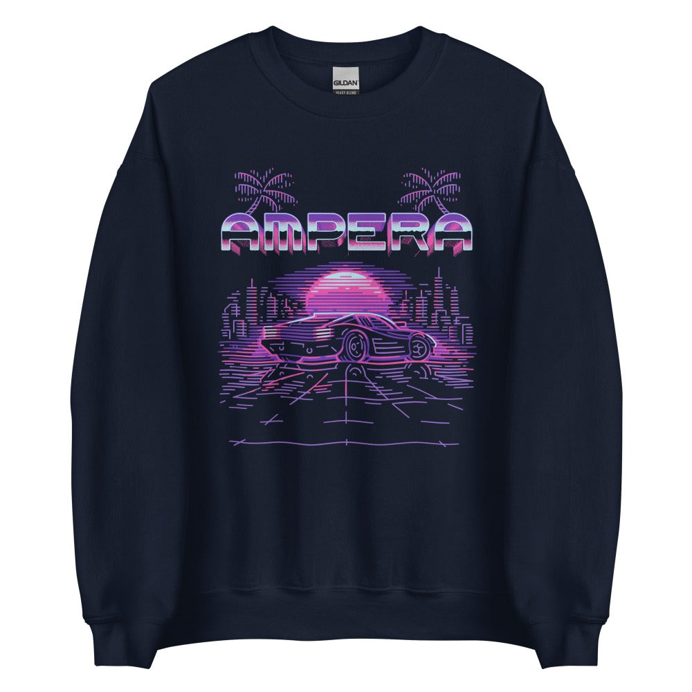 amp swagg ampera throwback sweatshirt in navy