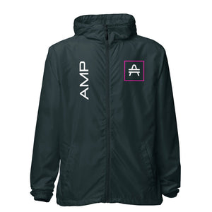 an amp swagg vertices windbreaker in navy