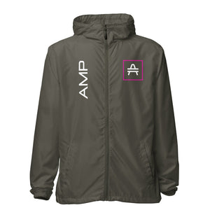 an amp swagg vertices windbreaker in graphite