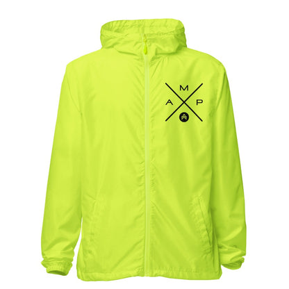 an amp swagg amp x windbreaker in neon yellow