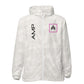 an amp swagg vertices windbreaker in white camo