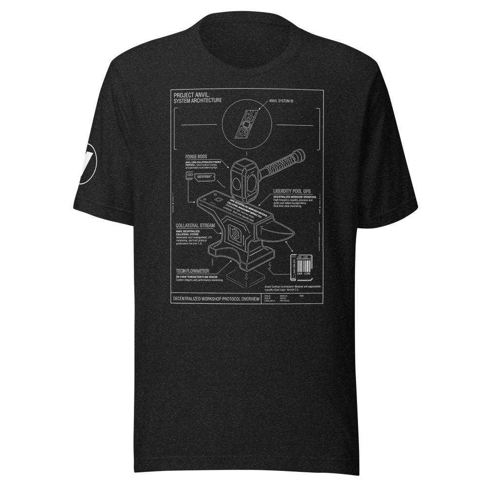 ANVL Blueprint T-Shirt in Heather Black