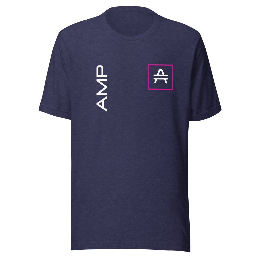 an amp swagg vertices t-shirt in heather midnight