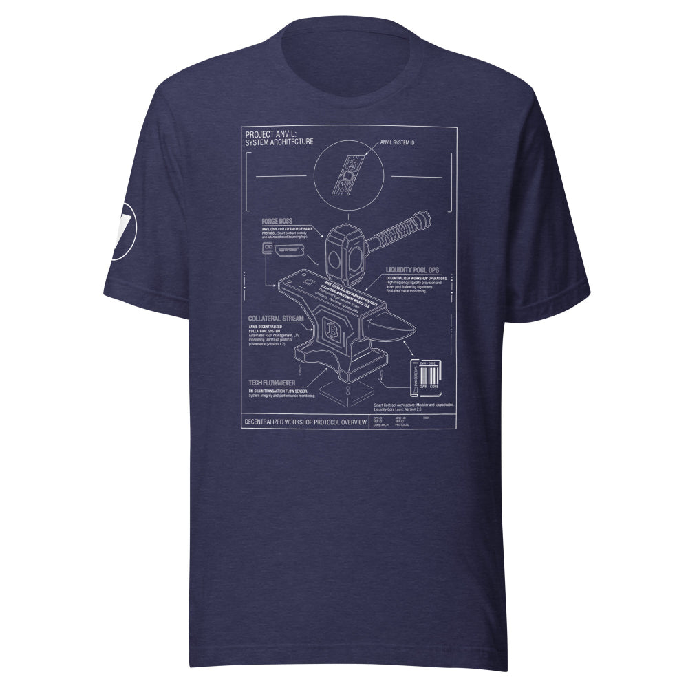 ANVL Blueprint T-Shirt in Navy
