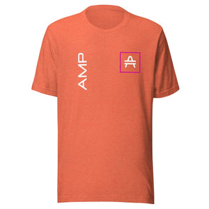 an amp swagg vertices t-shirt in heather orange