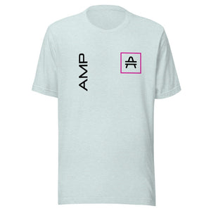 an amp swagg vertices t-shirt in heather prism ice-blue