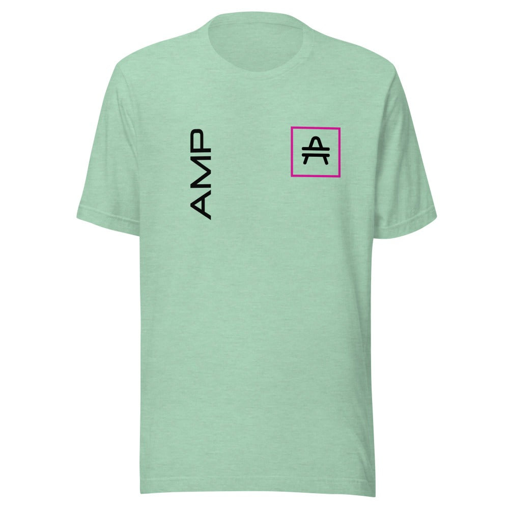 an amp swagg vertices t-shirt in heather prism mint