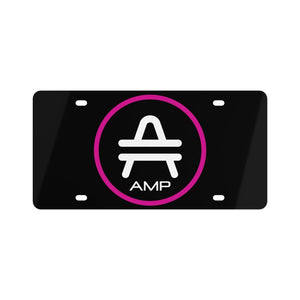 AMP Token Stenciled Alt-logo License Plate Cover