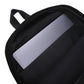 A black AMP Token AMP Swagg Stenciled backpack