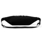 A black AMP Token AMP Swagg Stenciled Fanny Pack