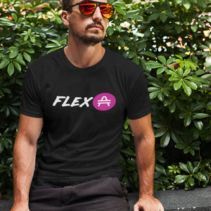 AMP Token Flexa T-Shirt in black worn by a man
