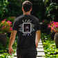 Cool guy with shades rocking an AMP Swagg AMP CPU t-shirt design in black