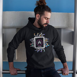 Bearded man rocking an AMP Swagg CPU hoodie in Black