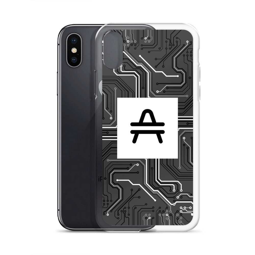 AMP Token Square Circuit Alt-logo iPhone Case