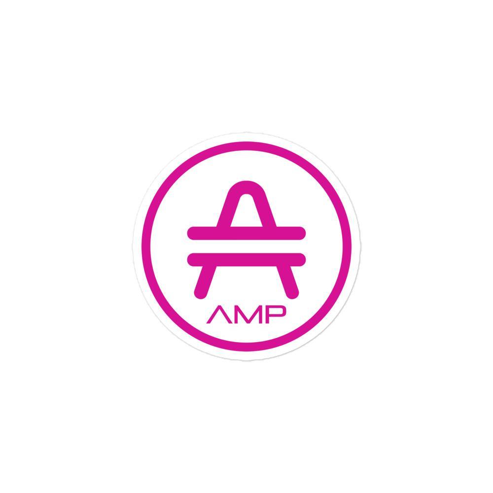 AMP Token Alt-logo Lambda Sticker in sizes small to large – AMP Swagg
