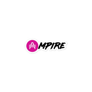 AMP Token Ampire Sticker in a small size on display