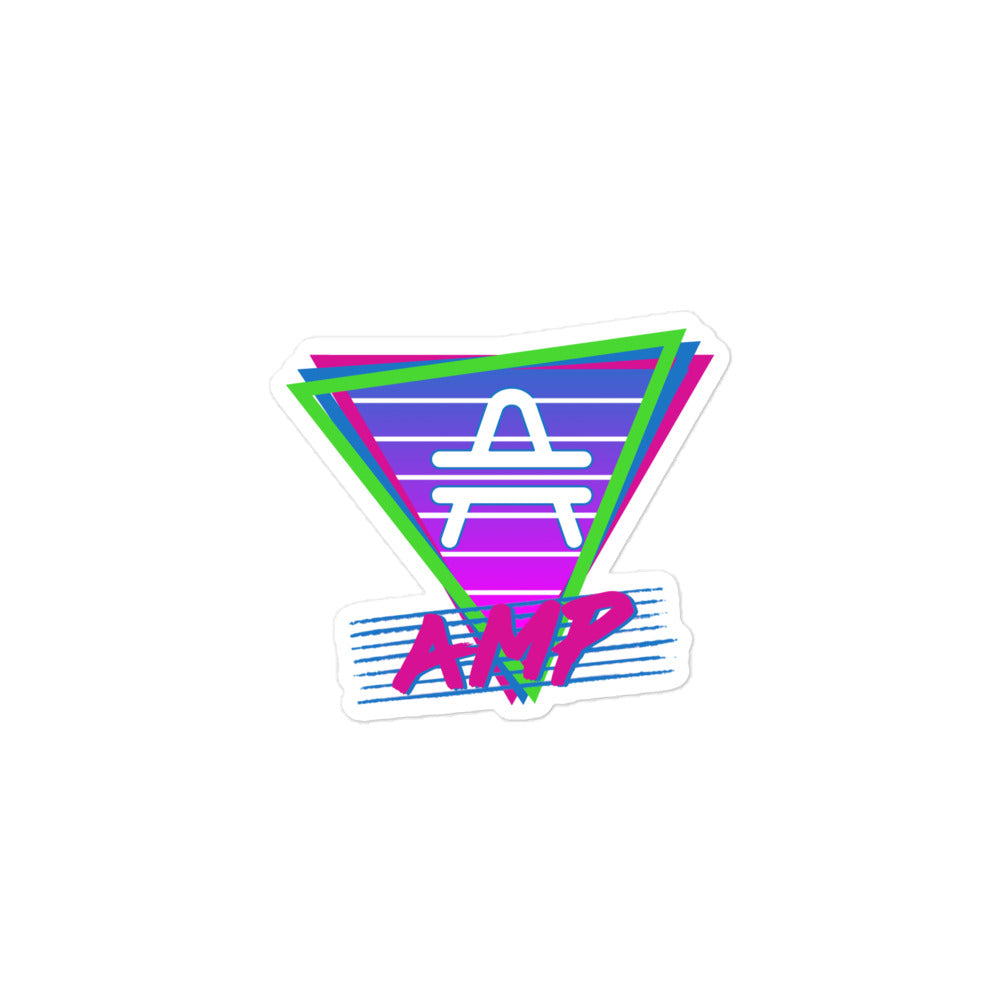 AMP Token Retro Vice Night Sticker